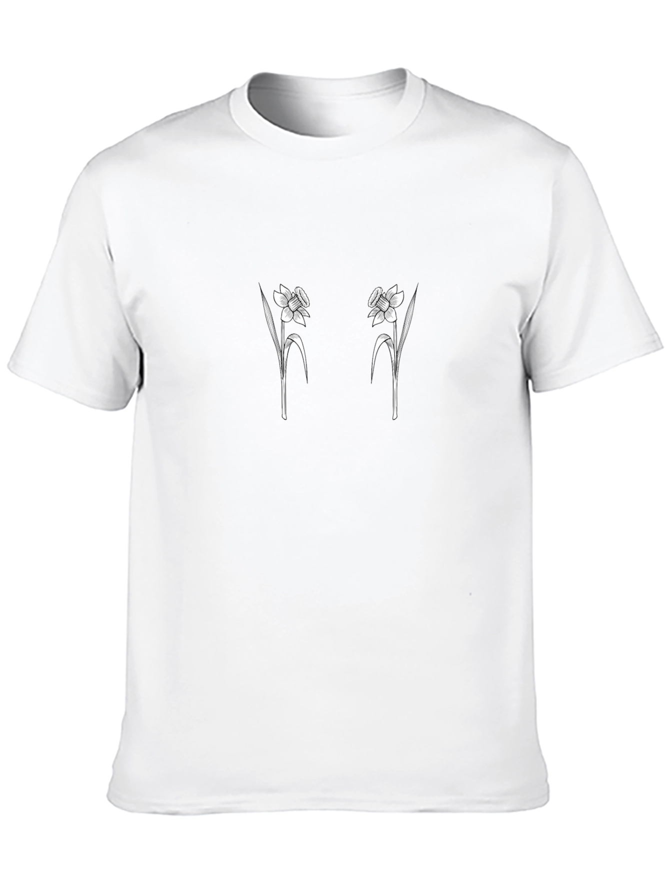 Daffodil Graphic Tee - Black Cotton Blend