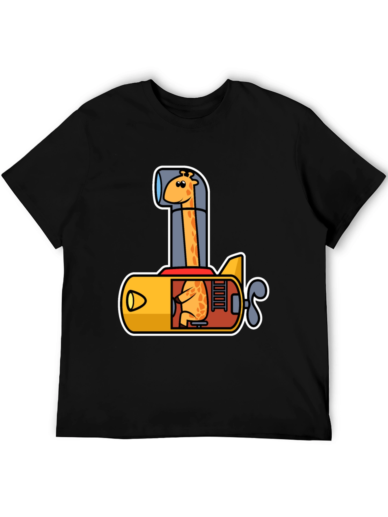 Giraffe Submarine Graphic Tee - Fun & Unique Design