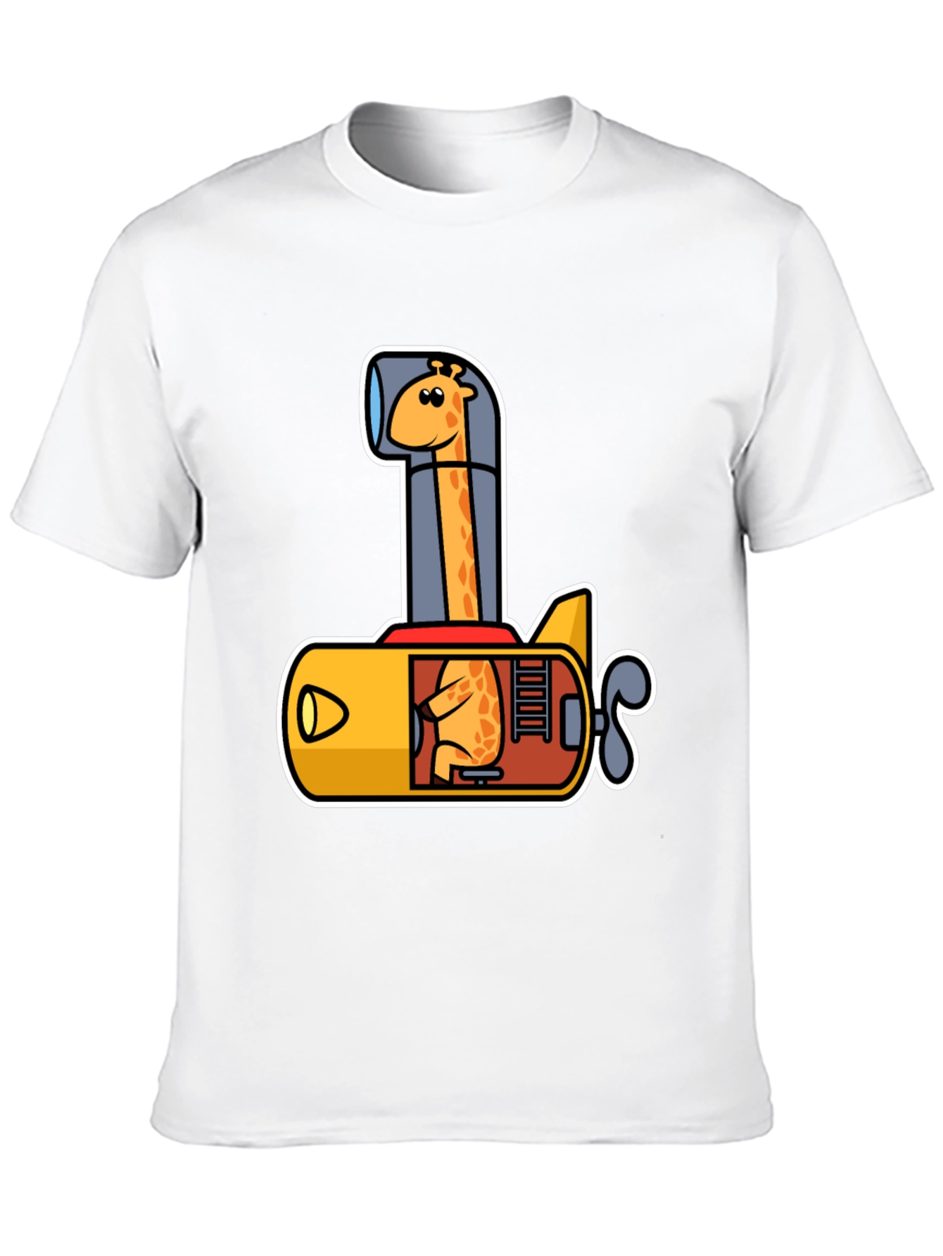 Giraffe Submarine Graphic Tee - Fun & Unique Design