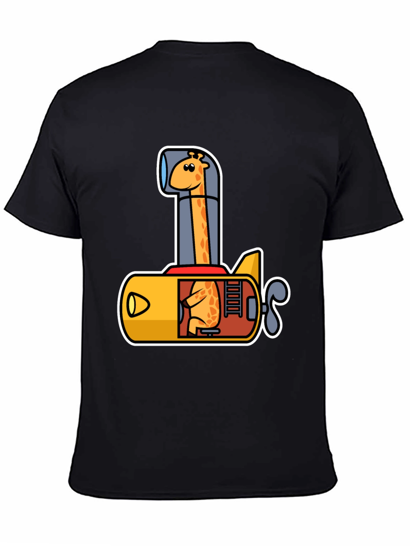 Giraffe Submarine Graphic Tee - Fun & Unique Design