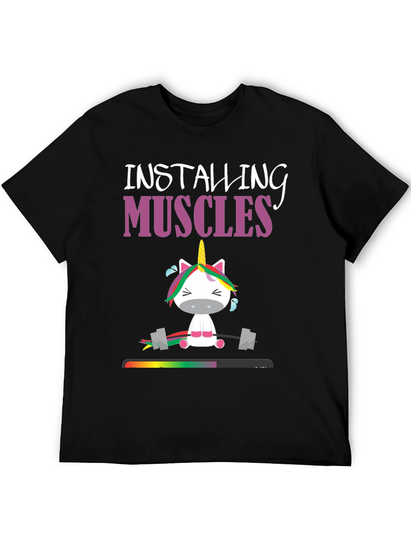 Installing Muscles Unicorn Graphic Tee
