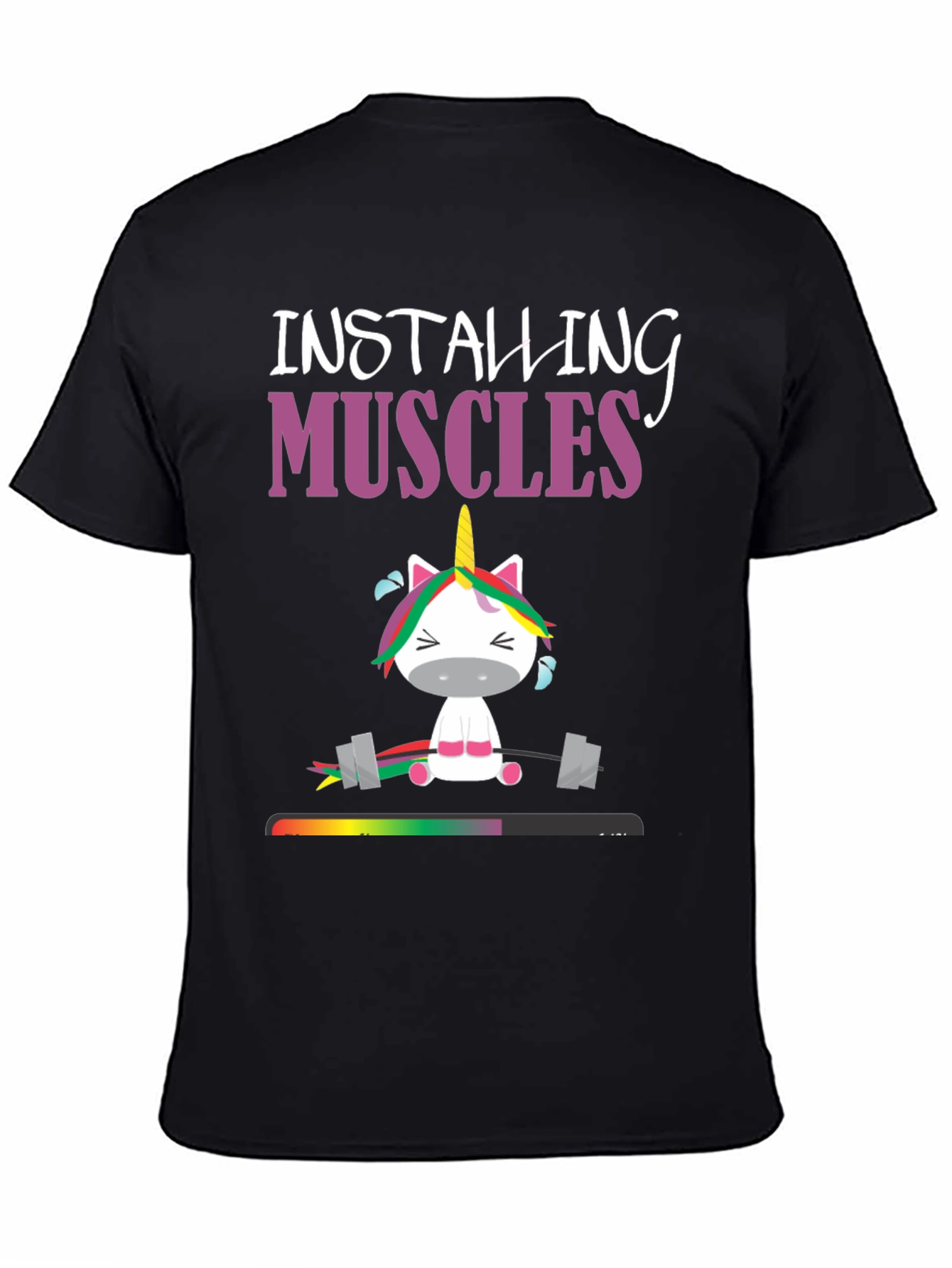 Installing Muscles Unicorn Graphic Tee