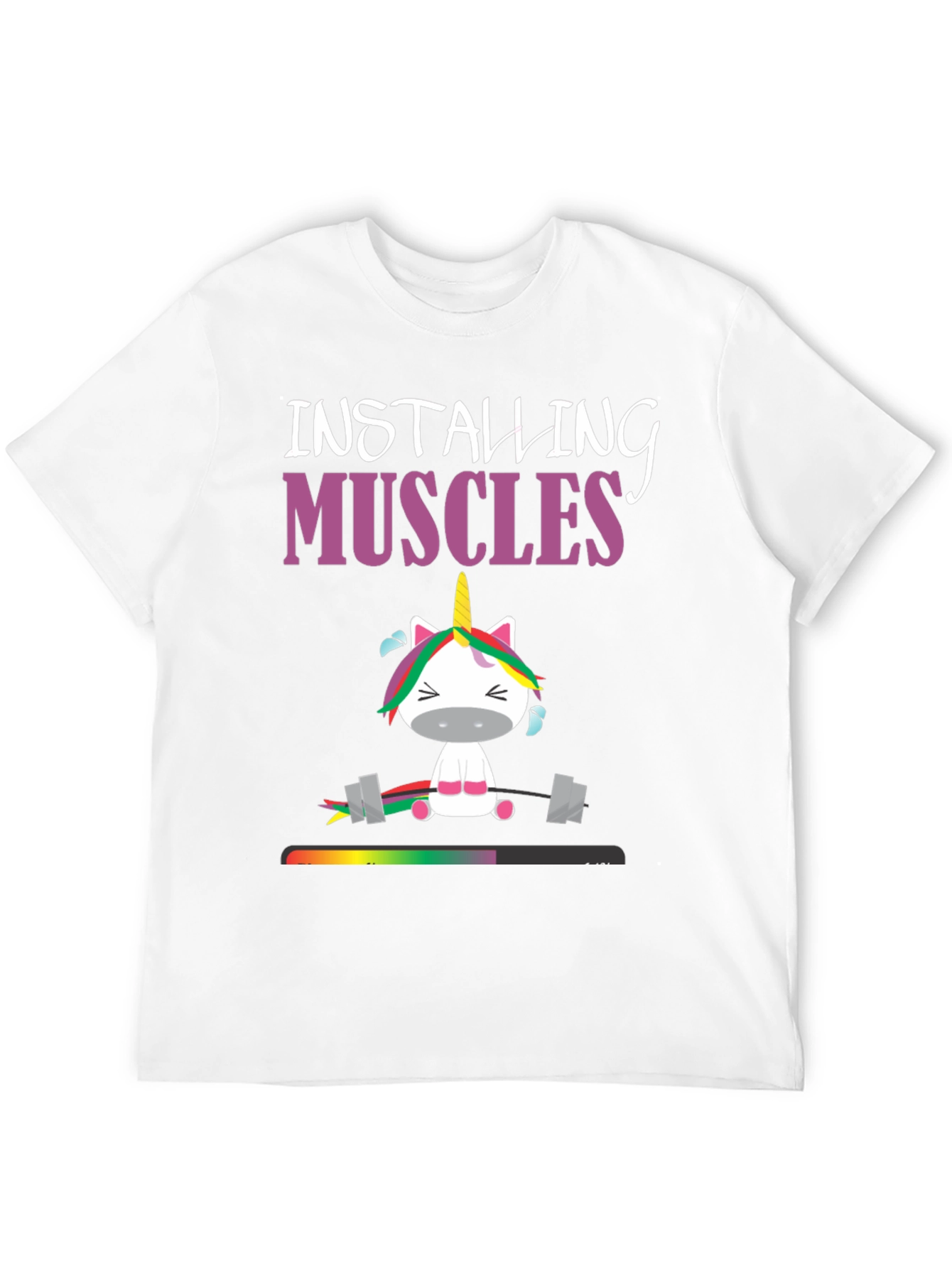 Installing Muscles Unicorn Graphic Tee