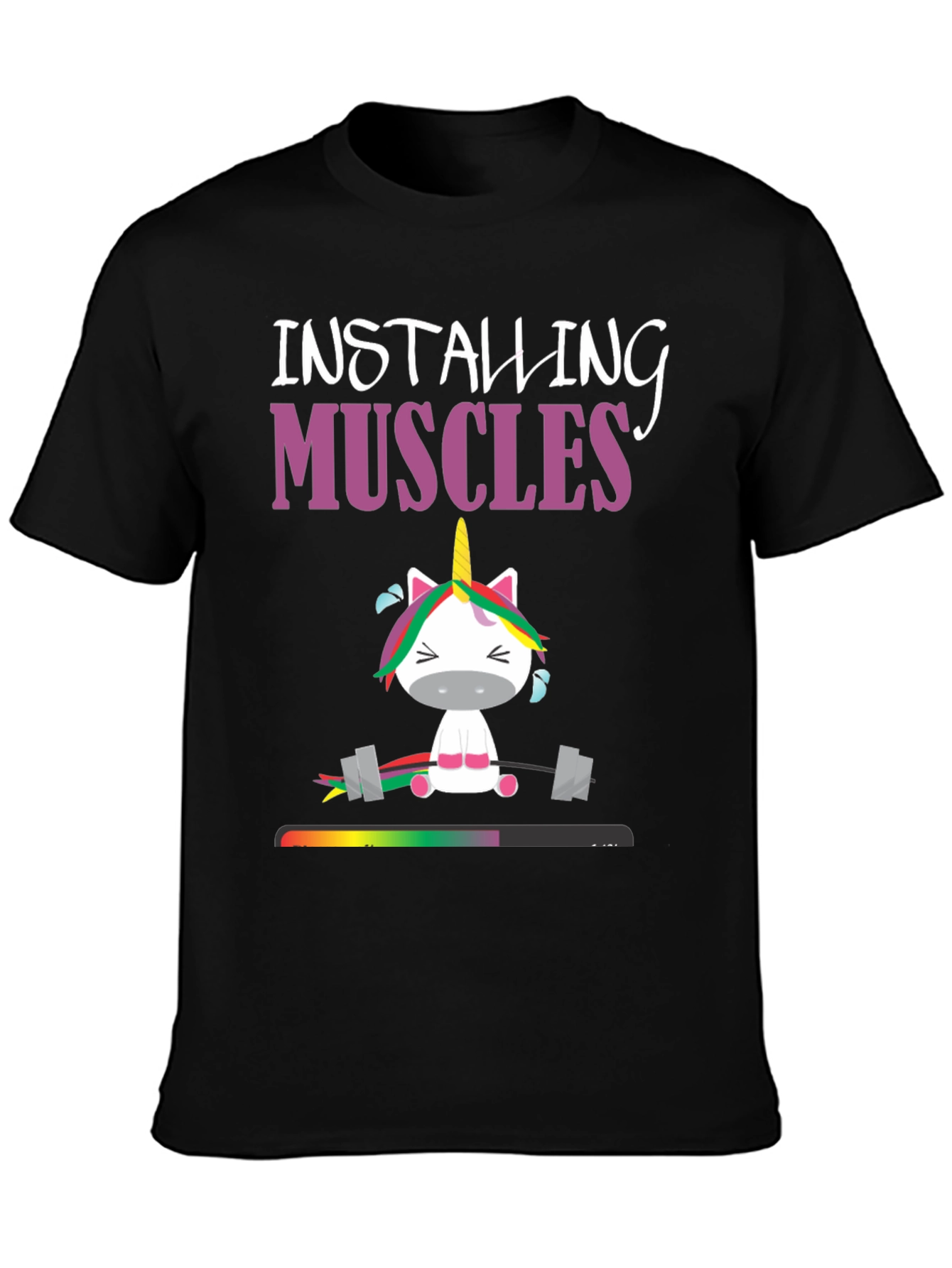 Installing Muscles Unicorn Graphic Tee