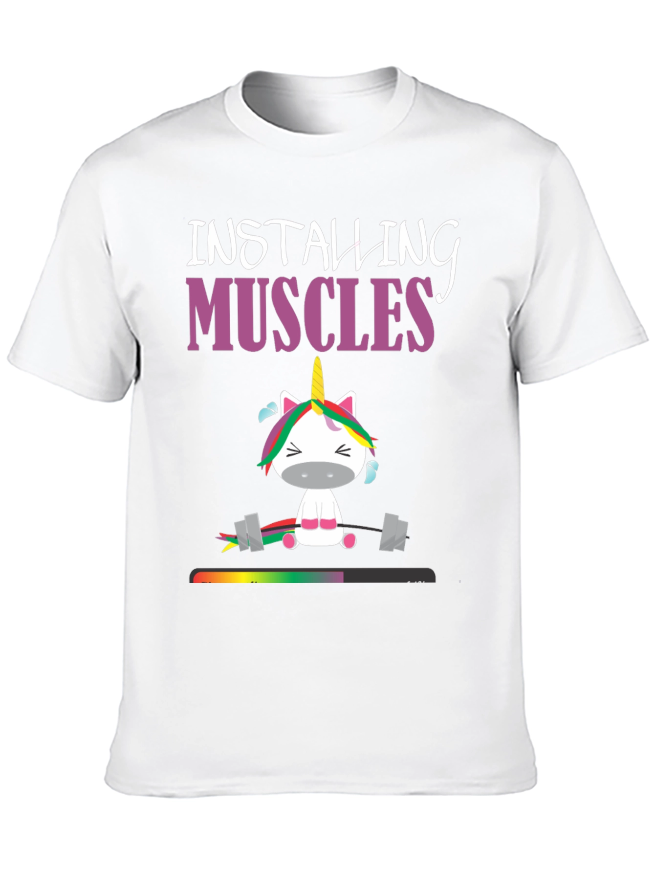 Installing Muscles Unicorn Graphic Tee