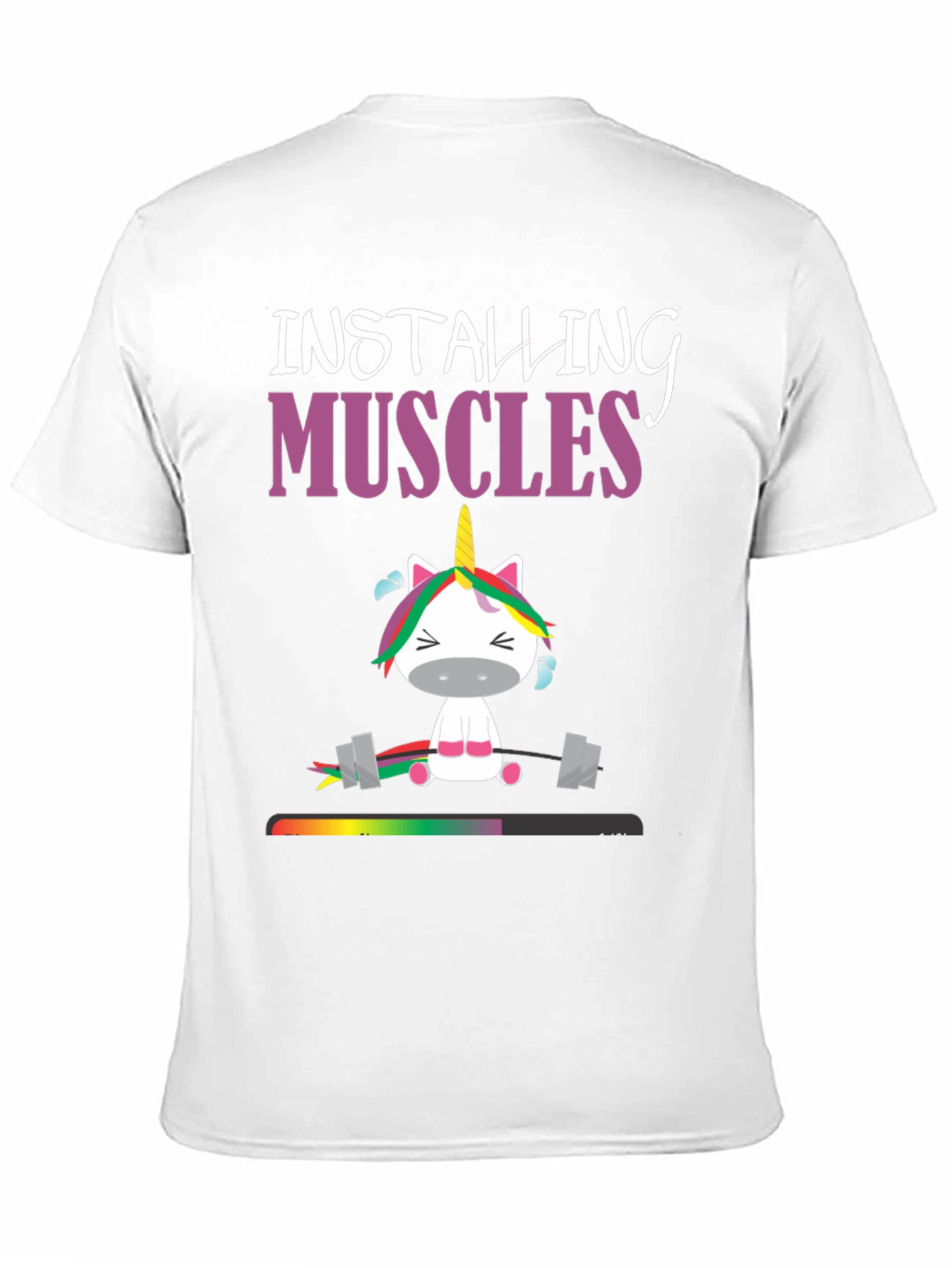 Installing Muscles Unicorn Graphic Tee
