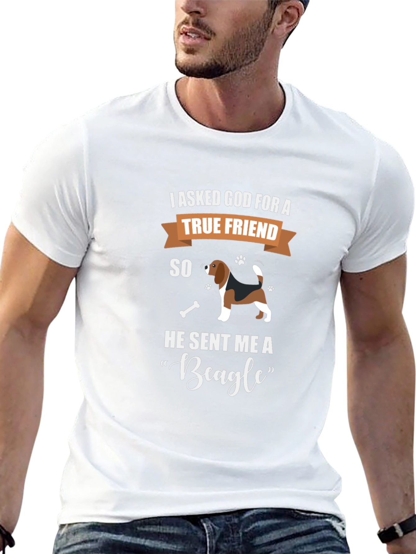 Beagle True Friend Graphic T-Shirt