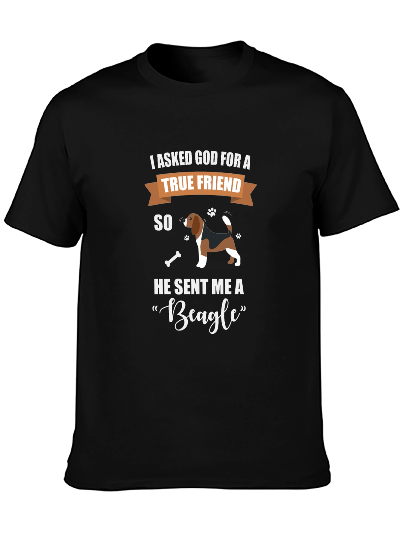 Beagle True Friend Graphic T-Shirt