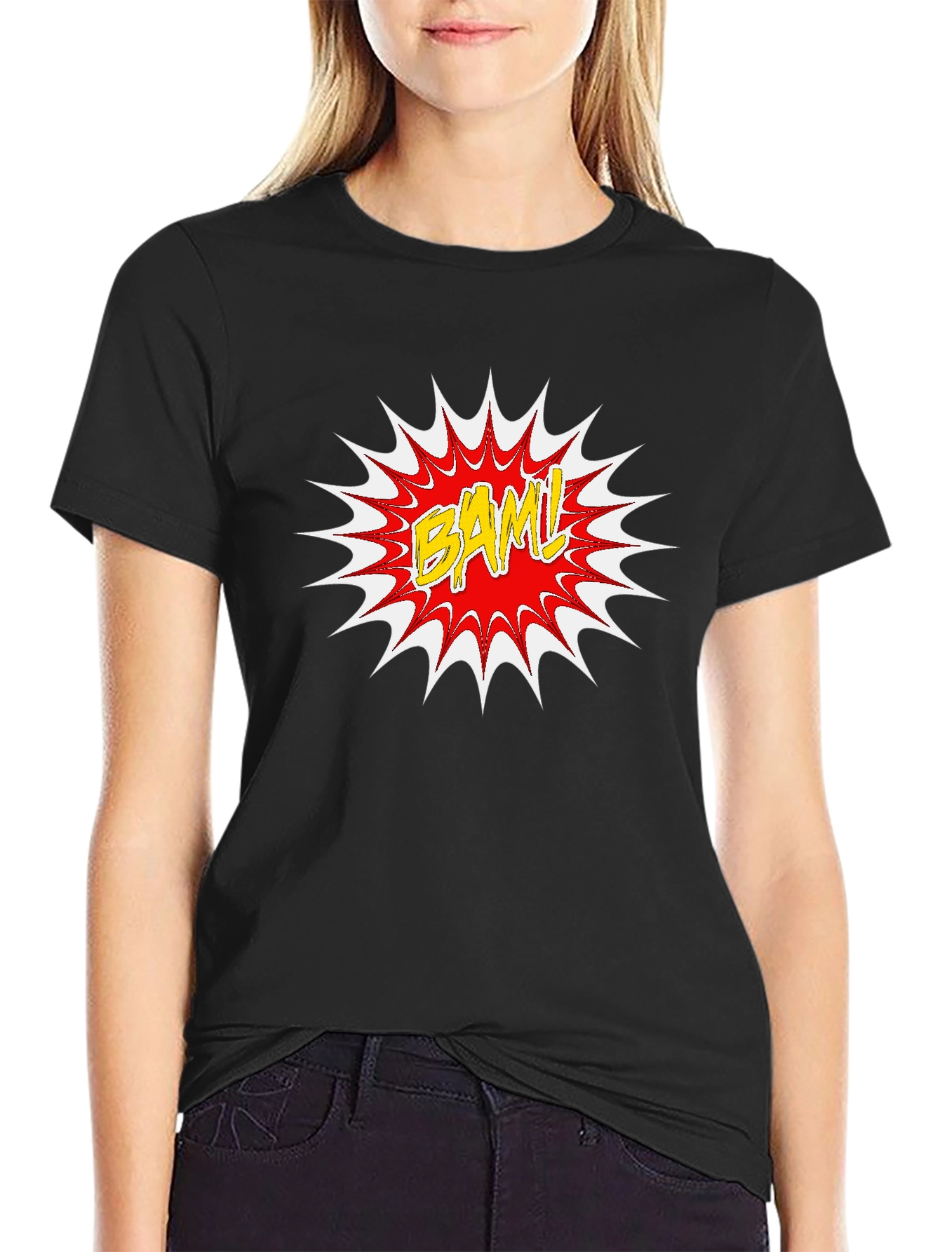 BAML! Graphic Print Black T-Shirt