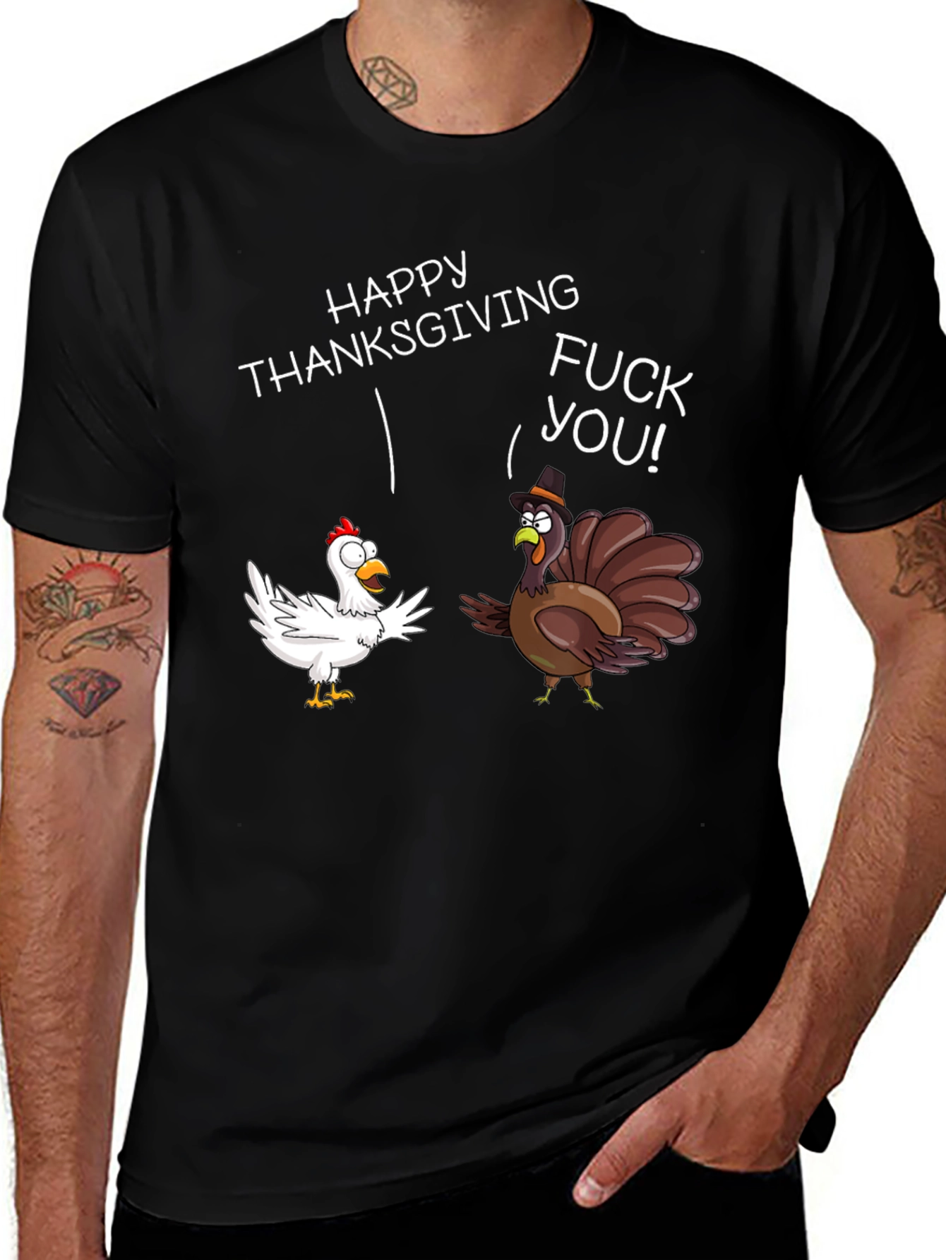 Happy Thanksgiving - Graphic T-Shirt