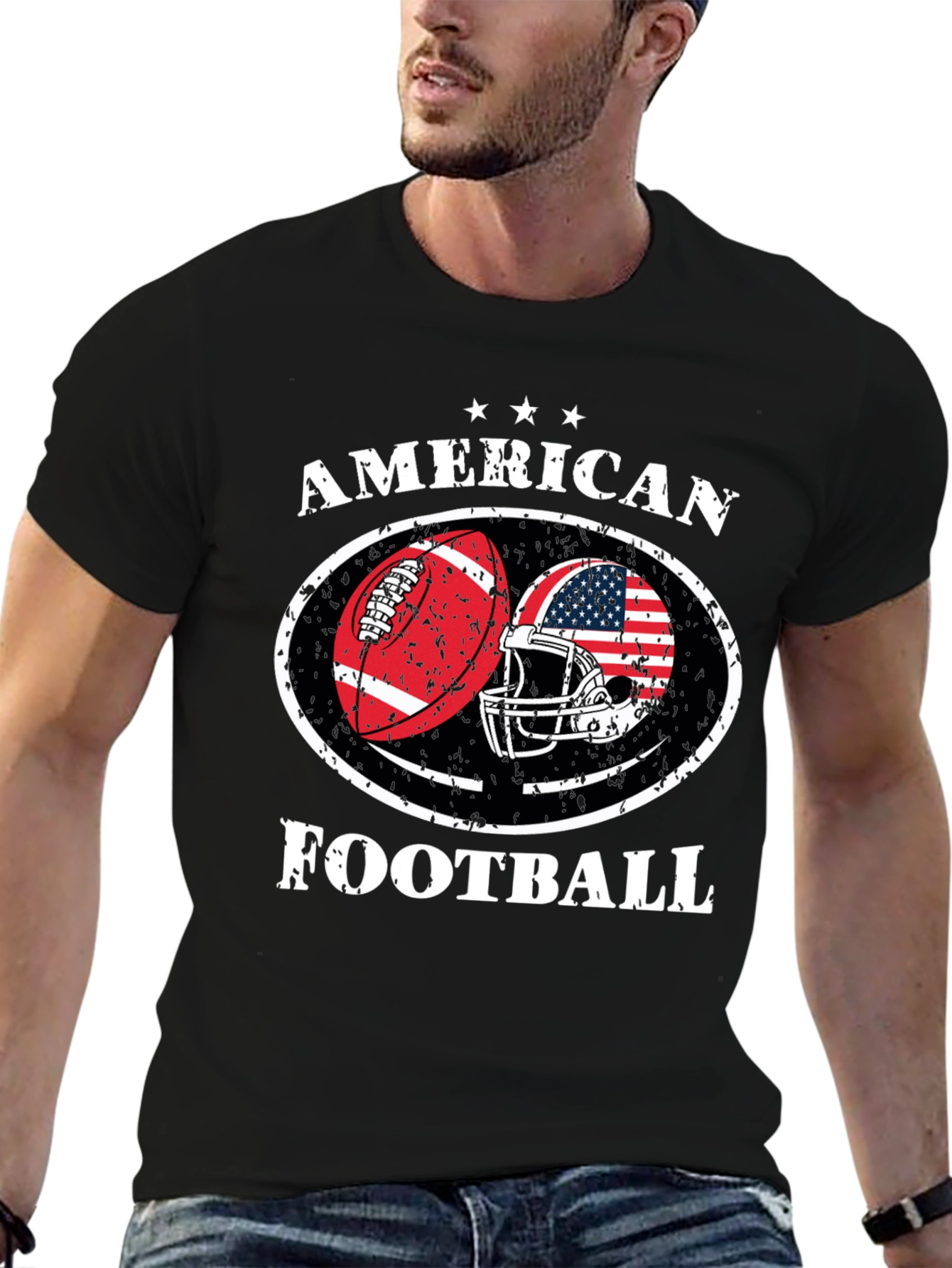 American Football Patriotic T-Shirt