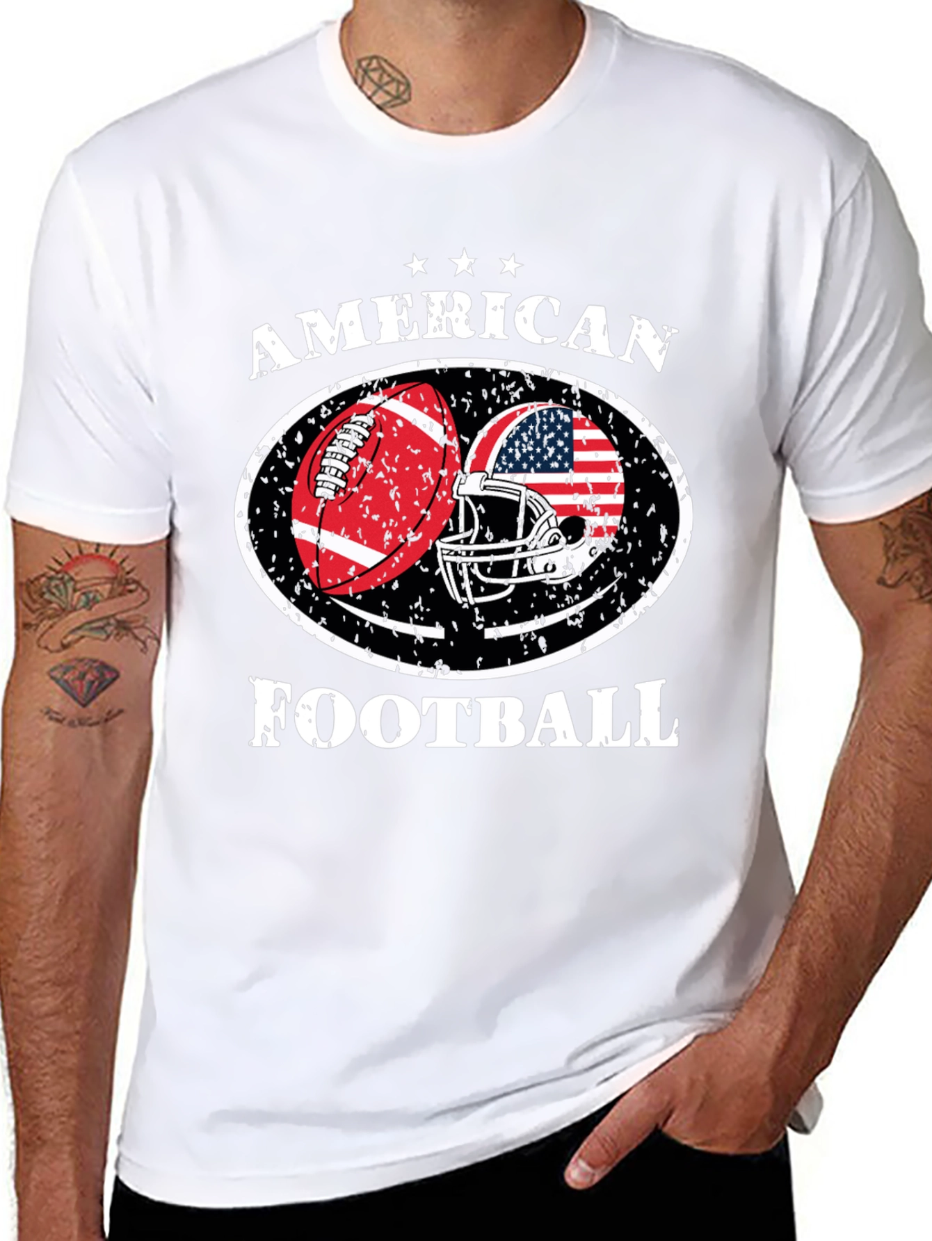 American Football Patriotic T-Shirt