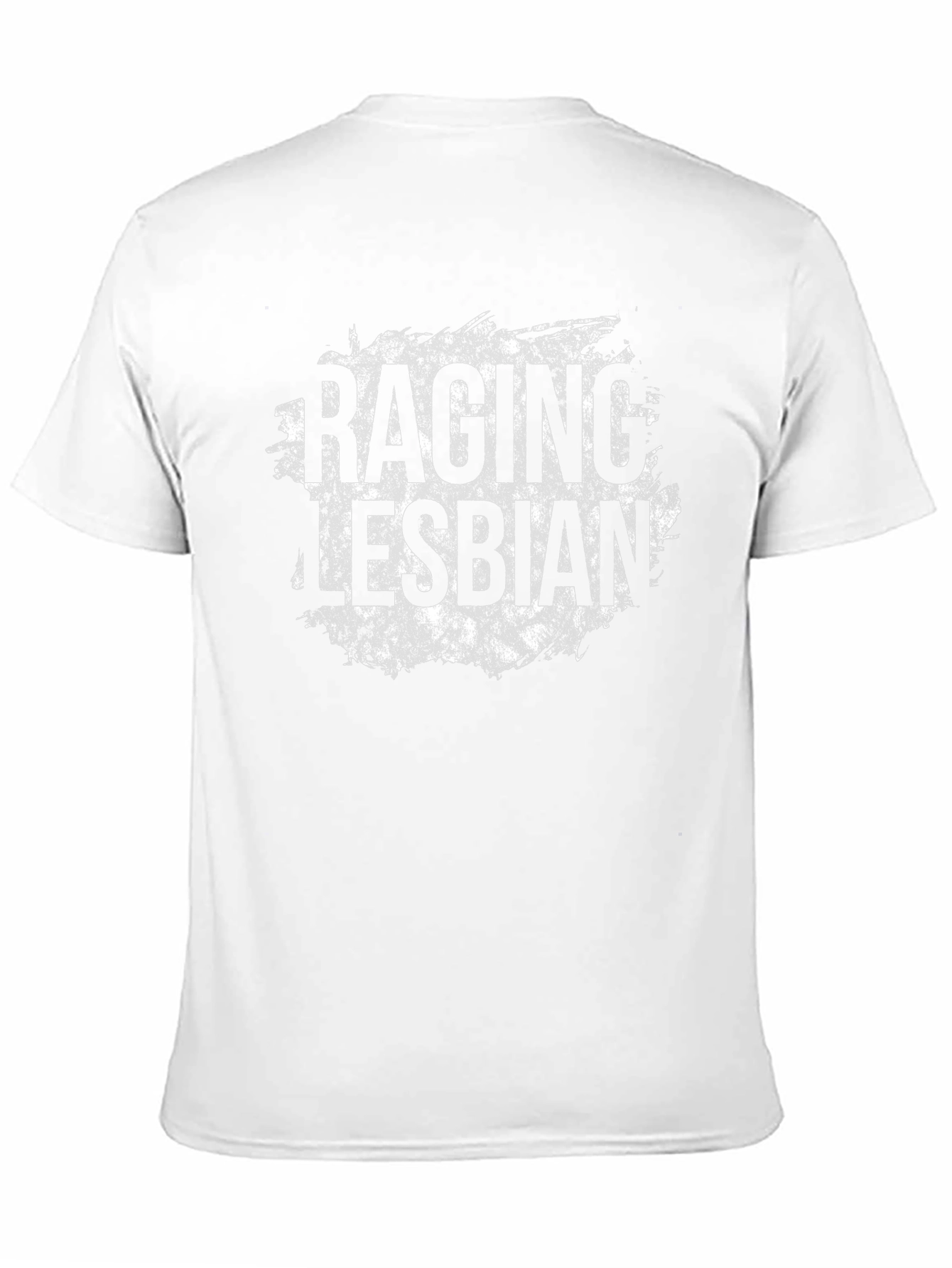 Raging Lesbian Black Cotton T-Shirt