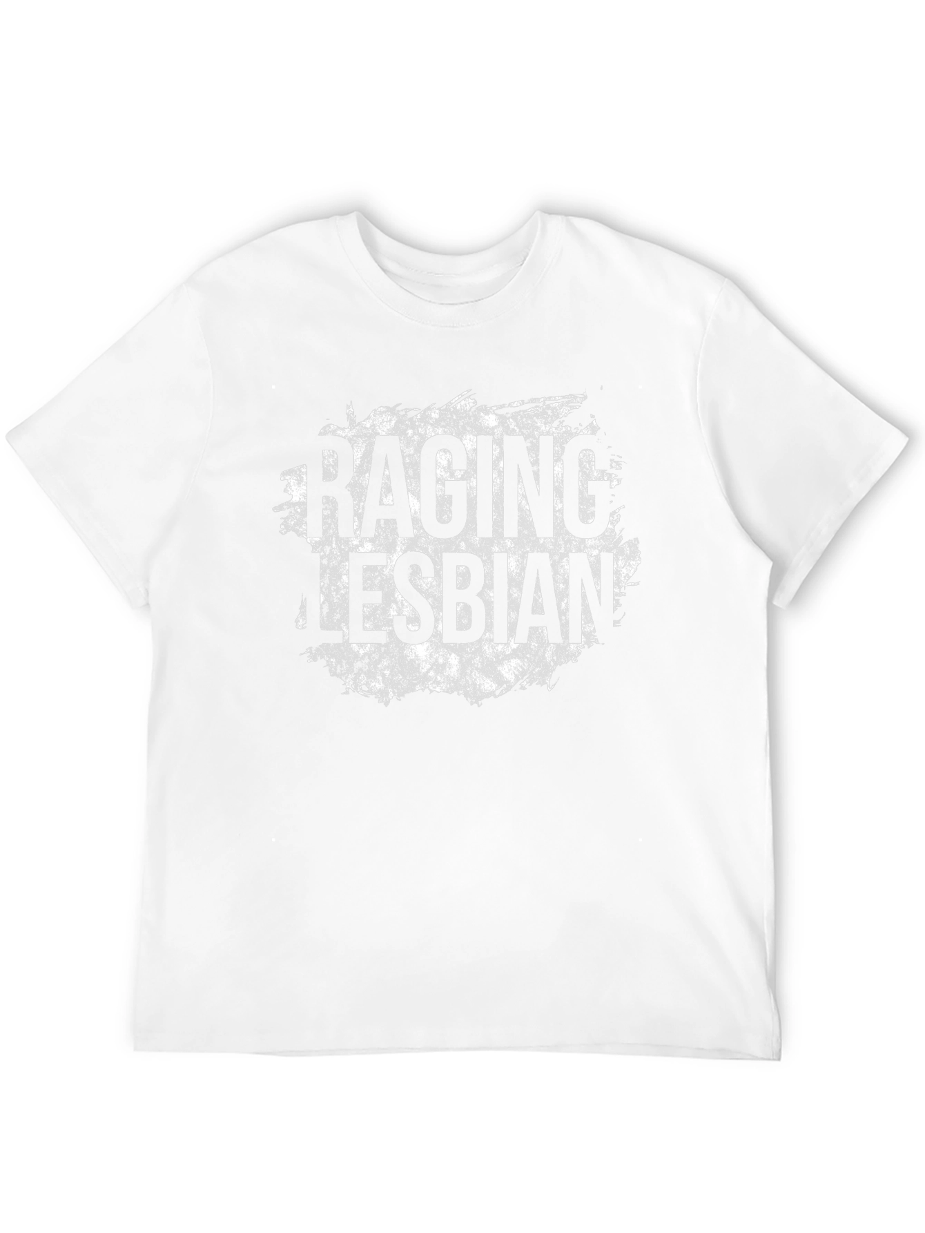 Raging Lesbian Black Cotton T-Shirt