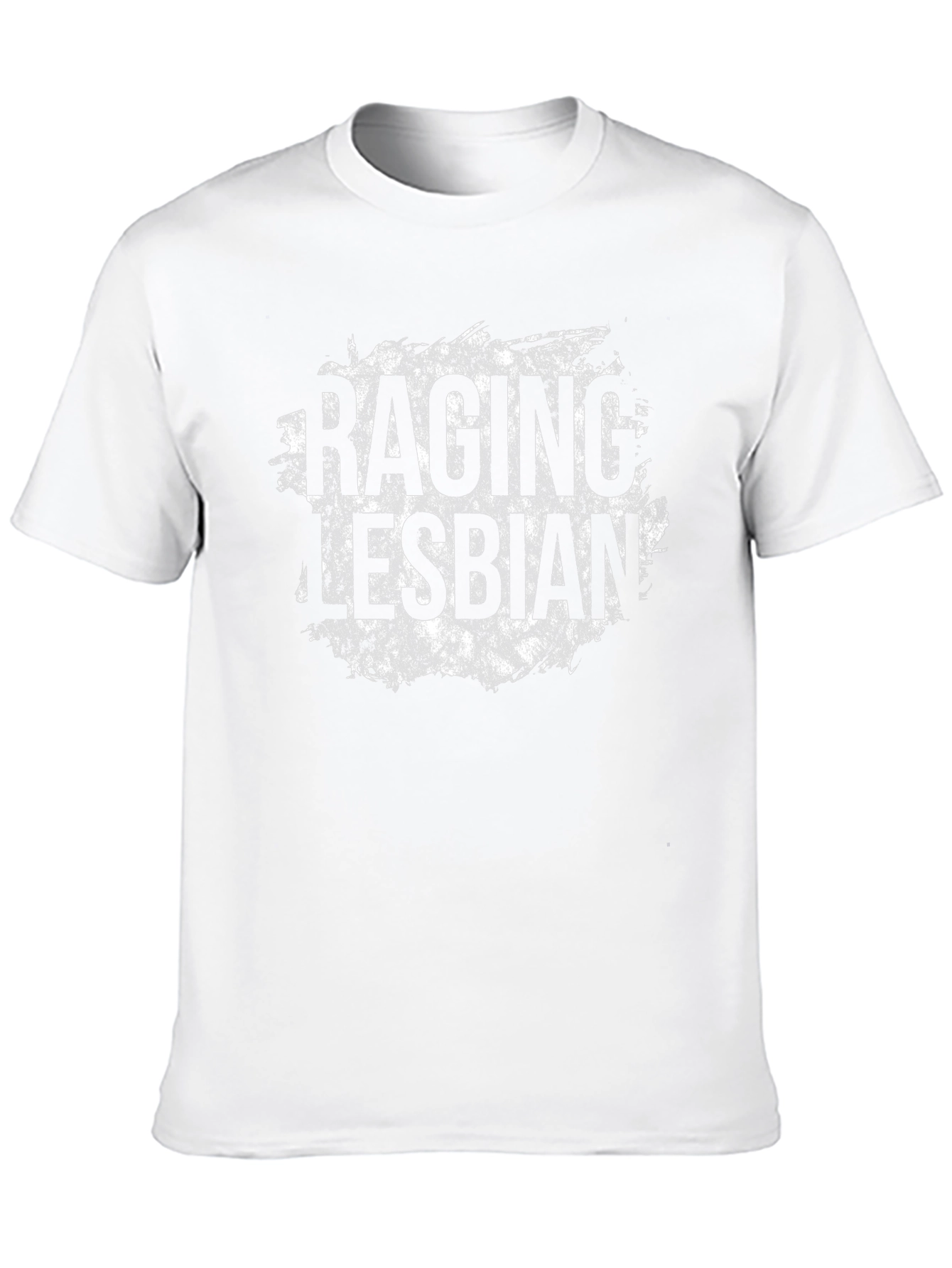 Raging Lesbian Black Cotton T-Shirt