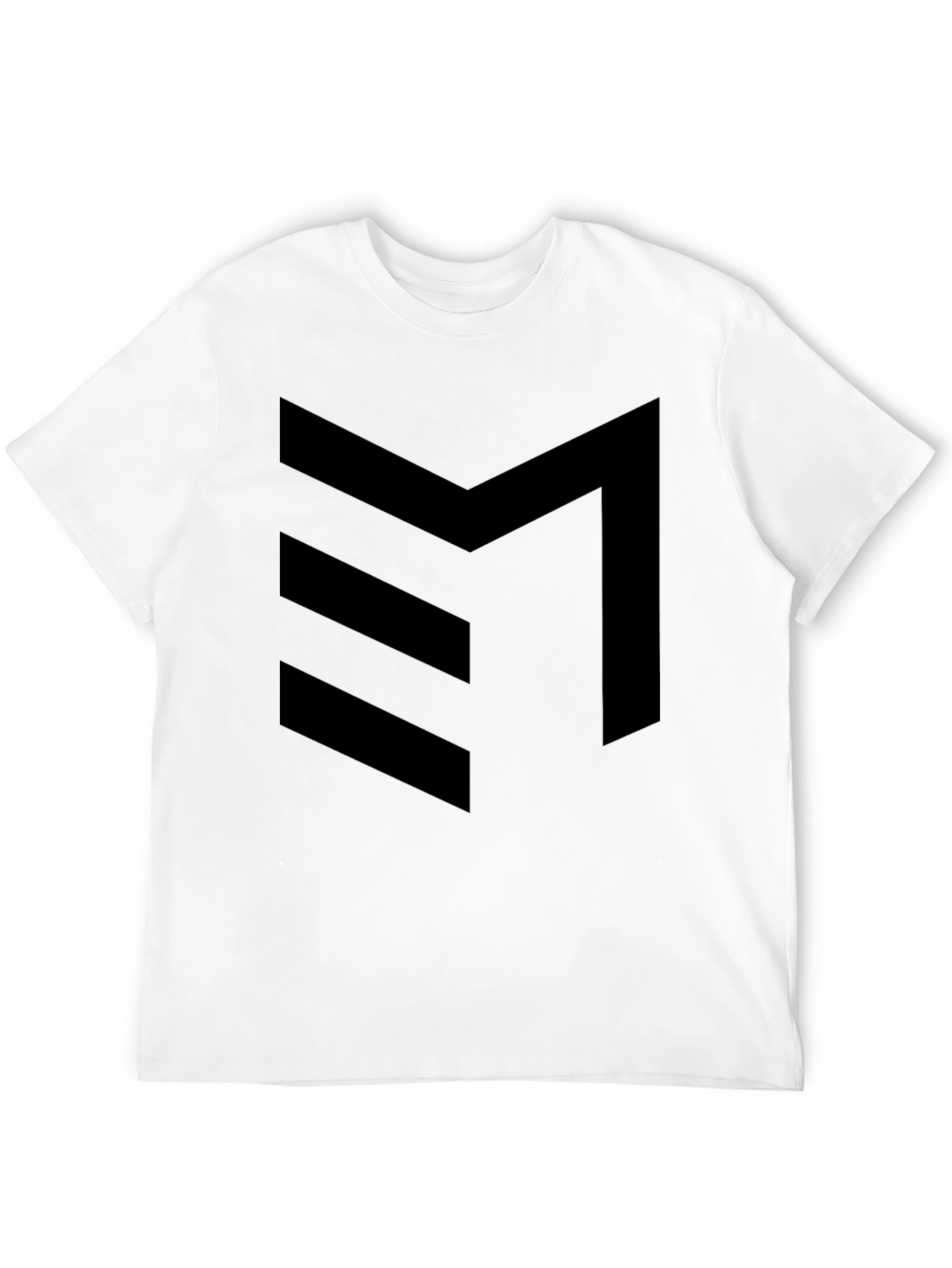 Minimalist Chevron Graphic Tee - Black