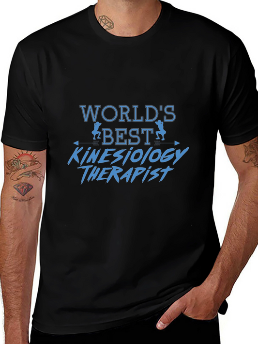 Worlds Best Kinesiology Therapist Black T-Shirt