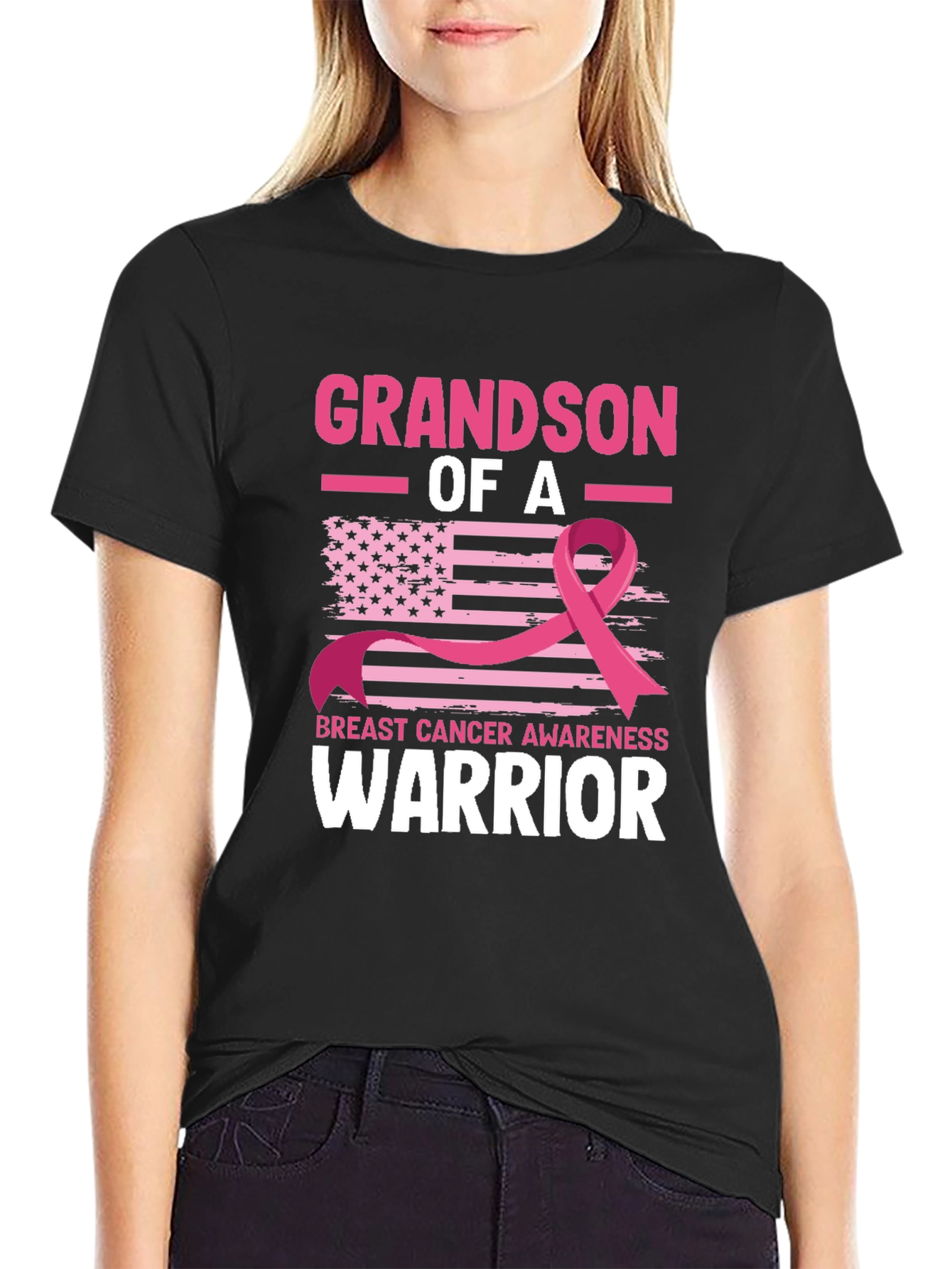 Grandson of a Breast Cancer Warrior T-Shirt