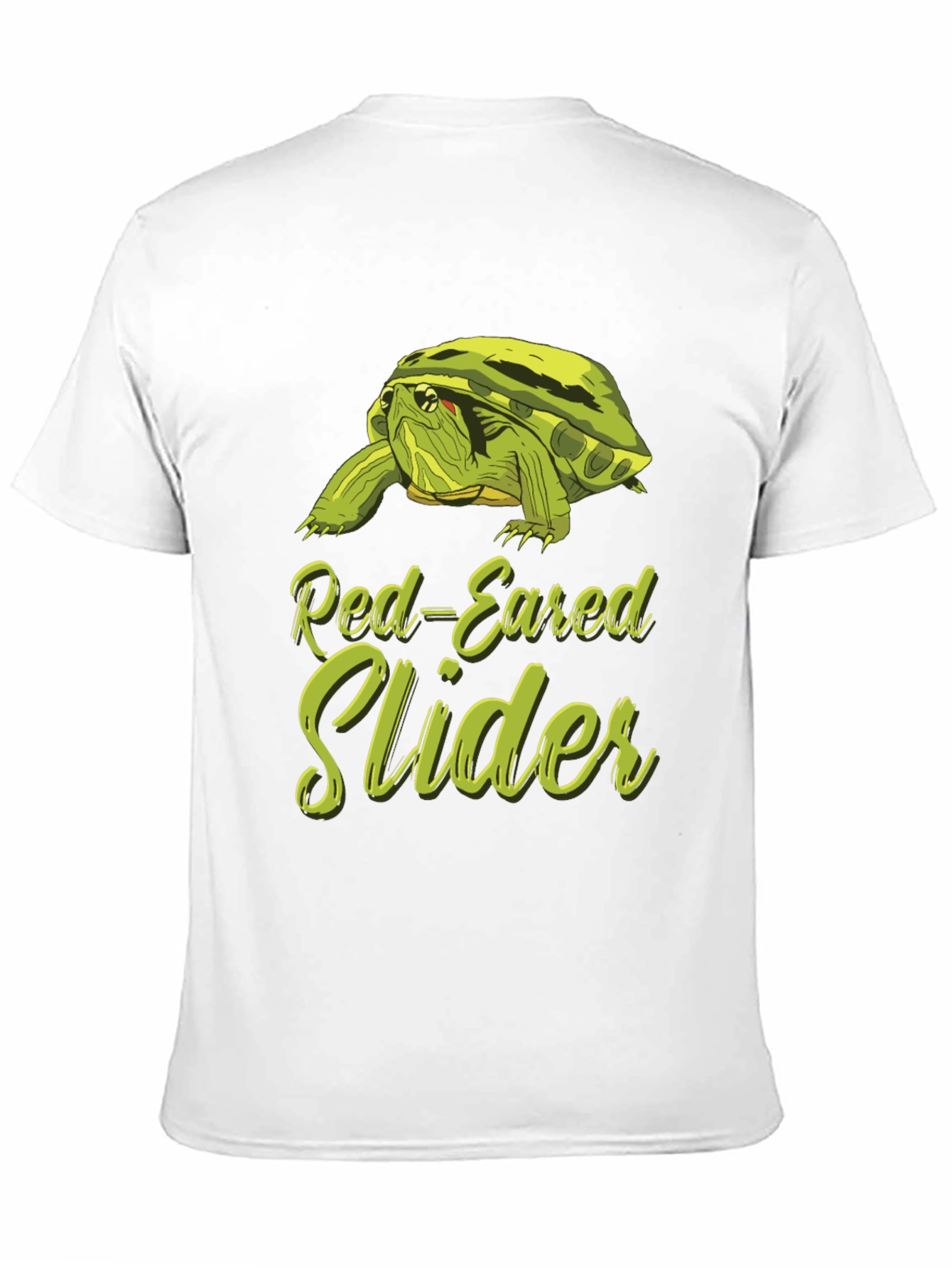 Red-Eared Slider Turtle Graphic T-Shirt - Black