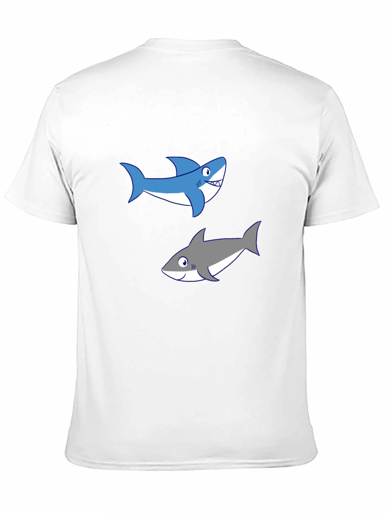 Shark Graphic Tee - Black Cotton T-Shirt