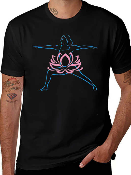 Yoga Lotus T-Shirt - Black