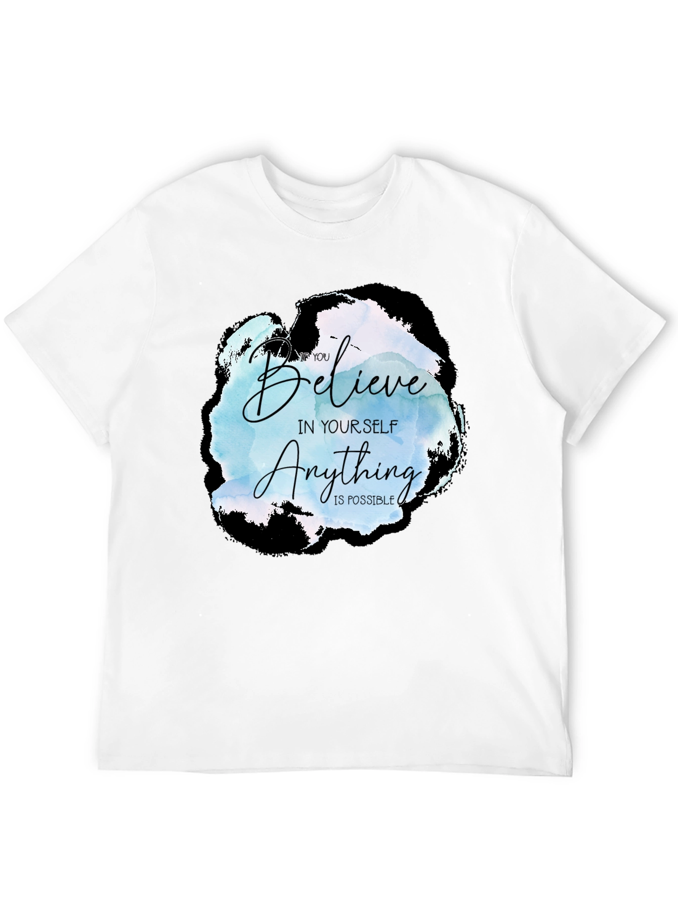 Believe in Yourself Graphic Tee - Black