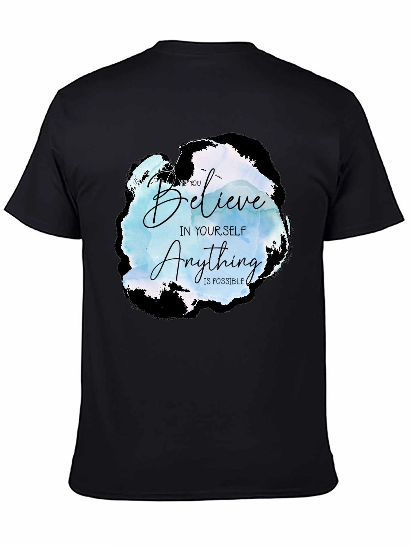 Believe in Yourself Graphic Tee - Black