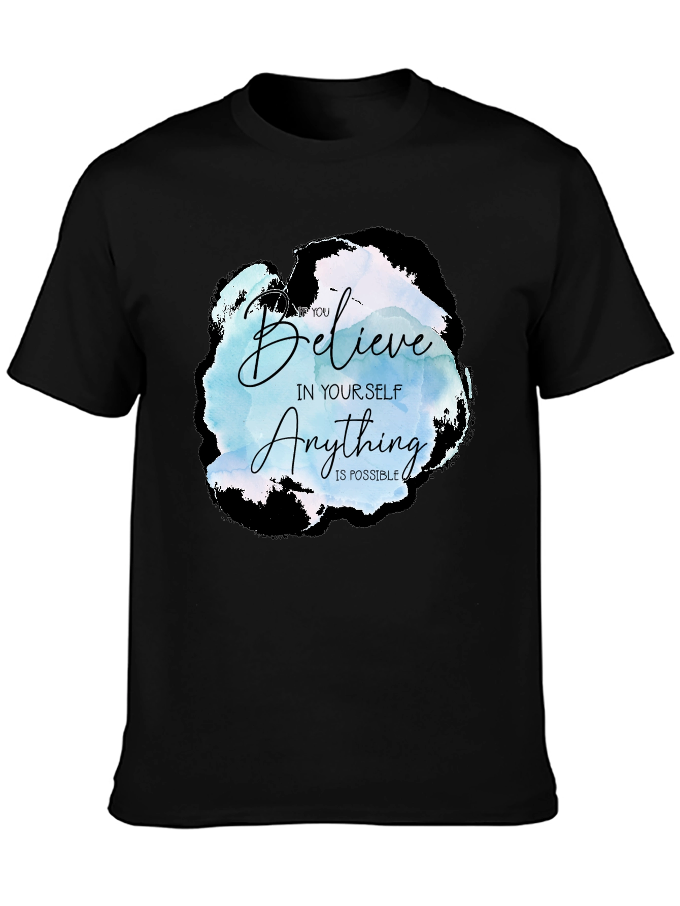 Believe in Yourself Graphic Tee - Black