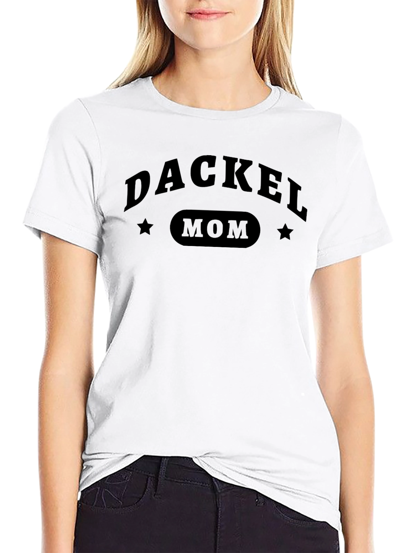 Dackel Mom T-Shirt - Black Graphic Tee