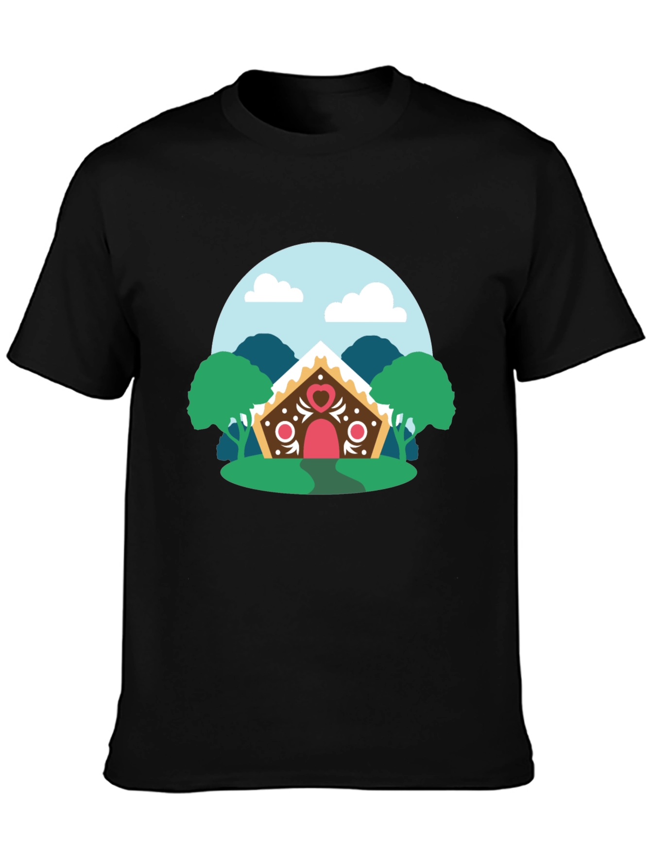 Gingerbread House Graphic Tee - Cozy & Stylish