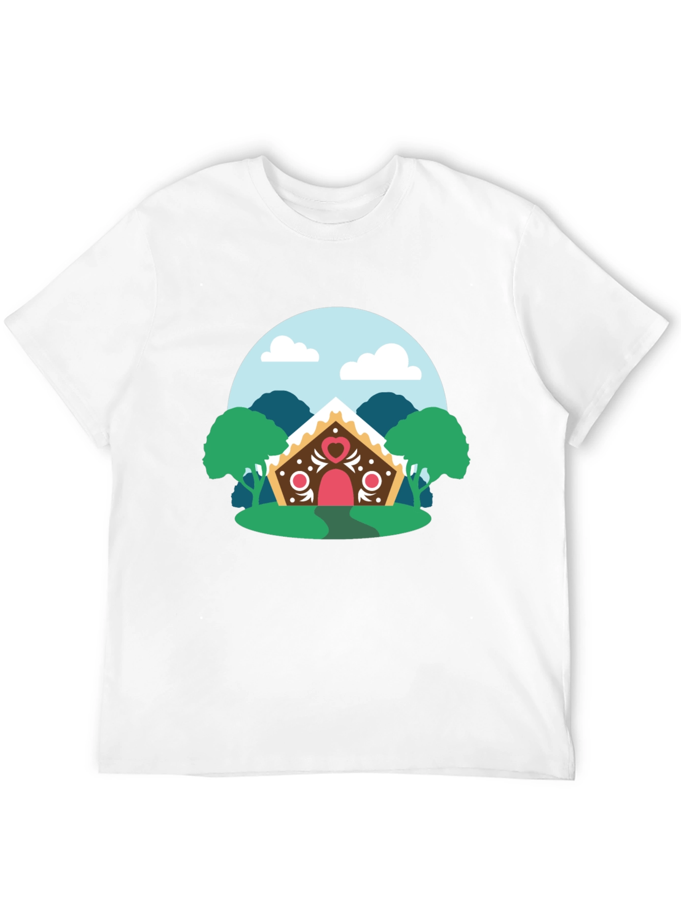 Gingerbread House Graphic Tee - Cozy & Stylish