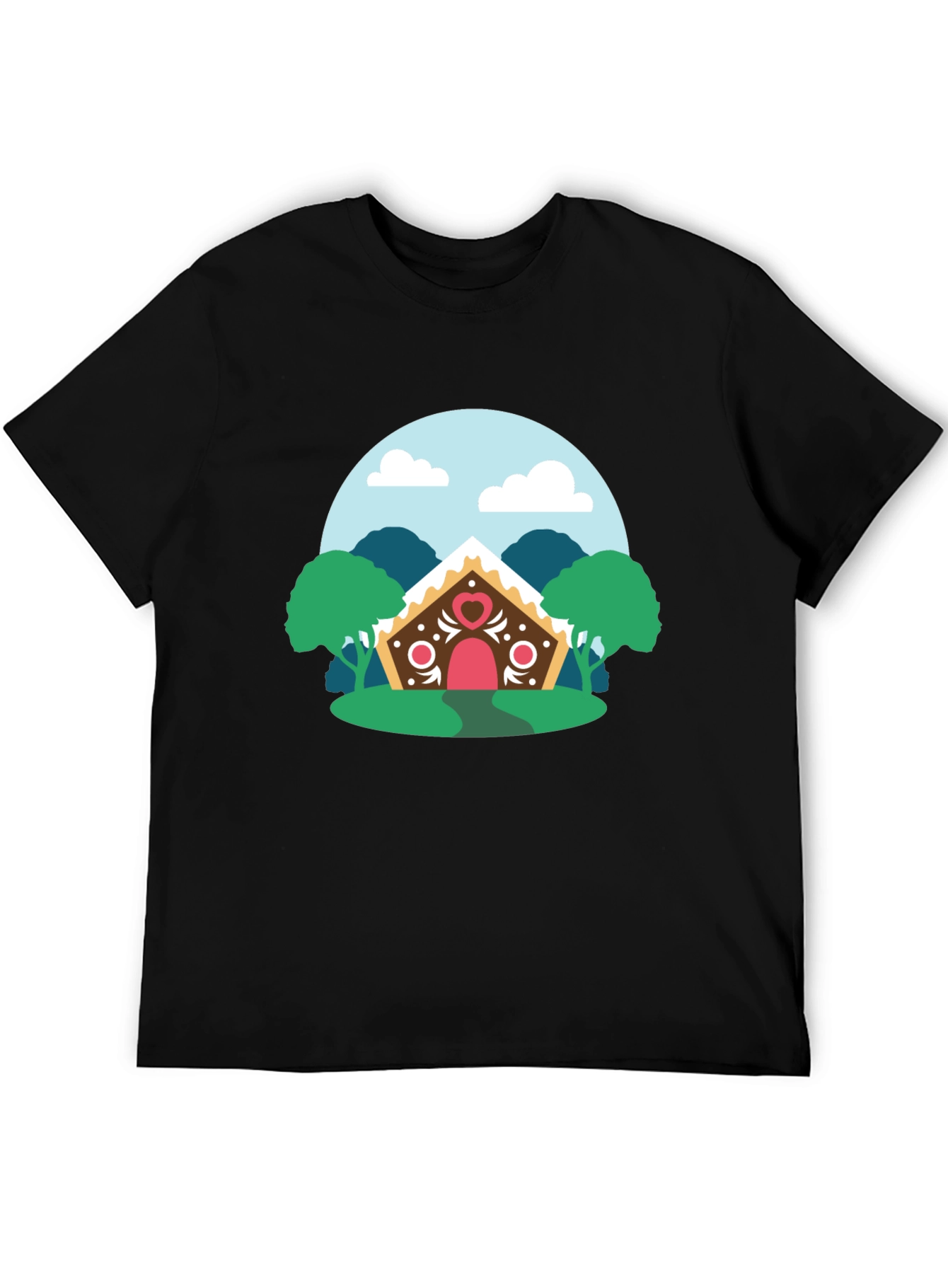 Gingerbread House Graphic Tee - Cozy & Stylish