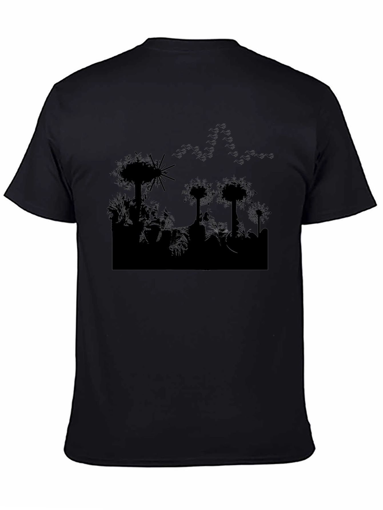 Silhouette Jungle Black T-Shirt
