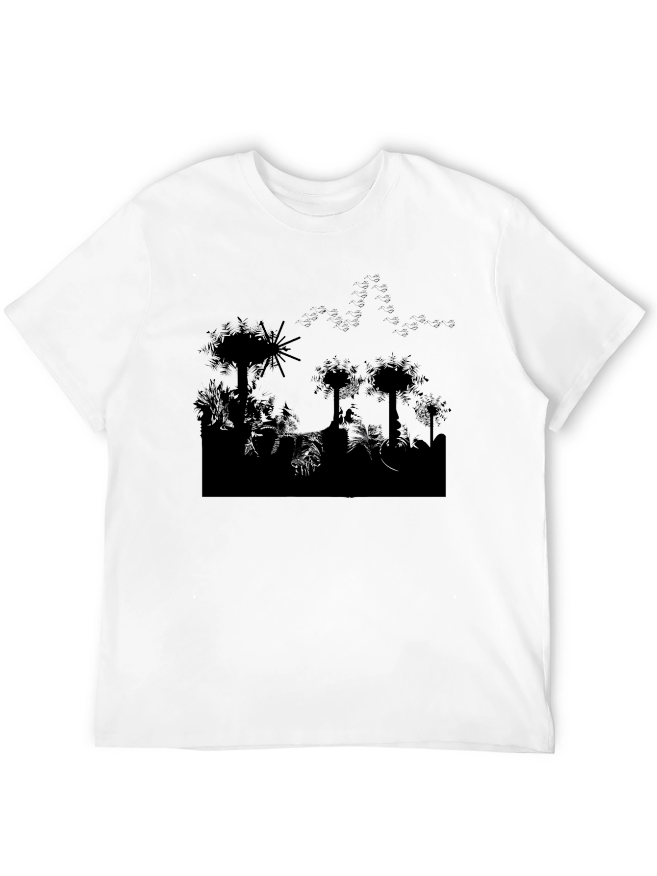 Silhouette Jungle Black T-Shirt