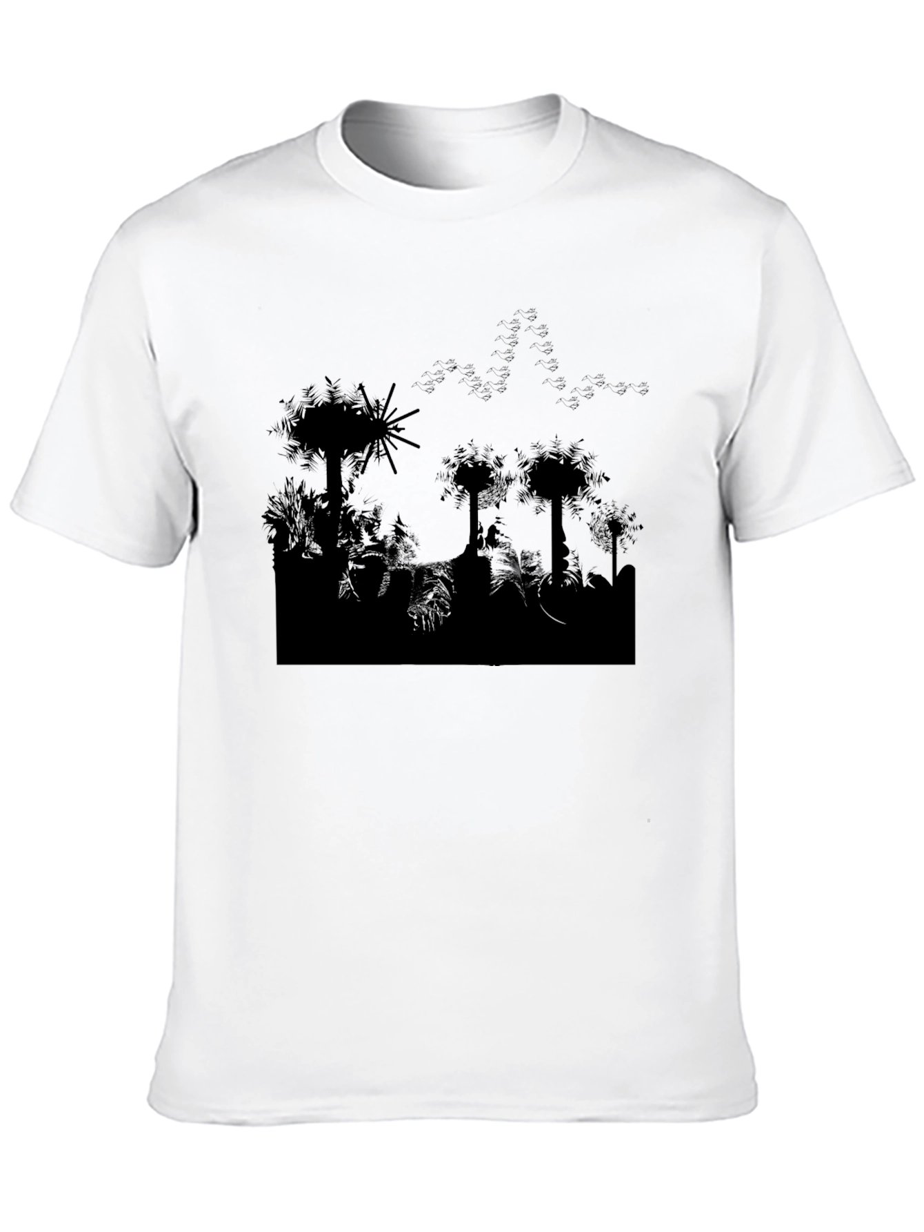 Silhouette Jungle Black T-Shirt
