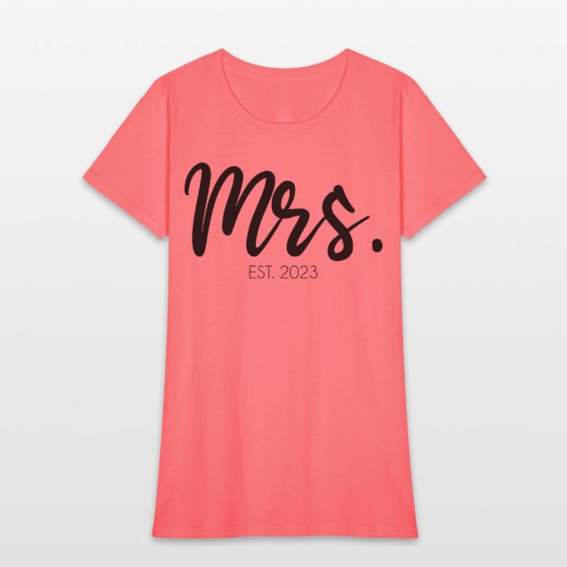 Wedding Mrs Est 2023 Bridal Bride