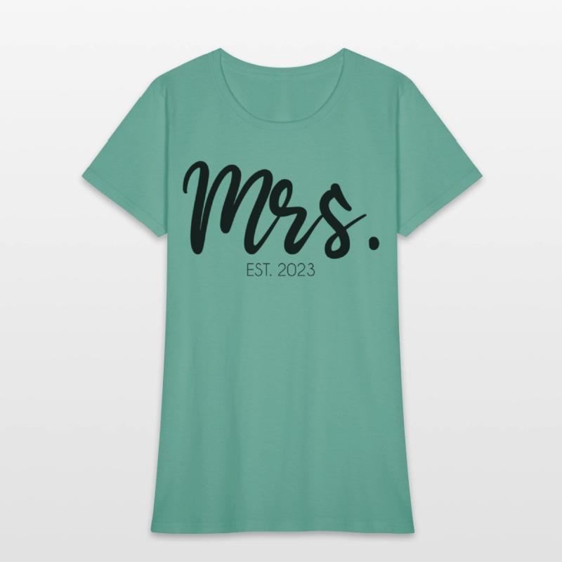 Wedding Mrs Est 2023 Bridal Bride