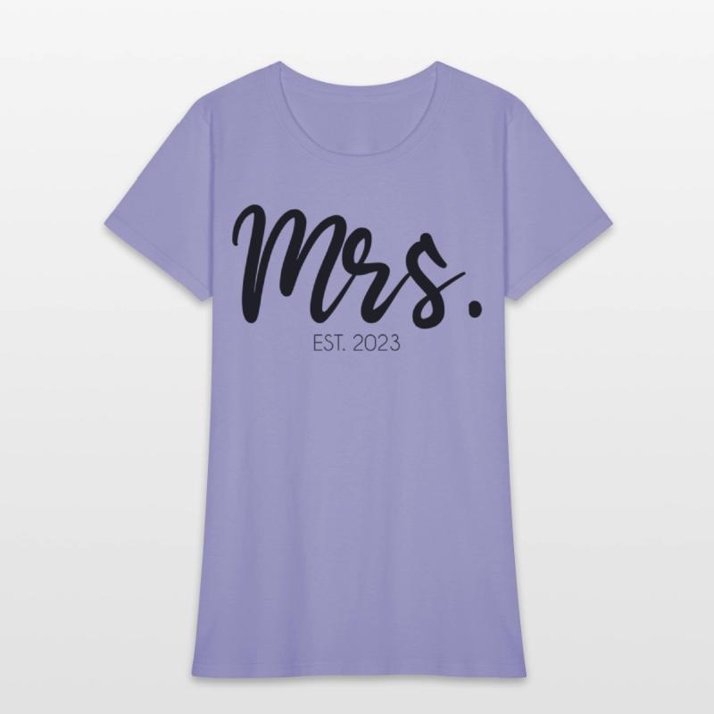 Wedding Mrs Est 2023 Bridal Bride