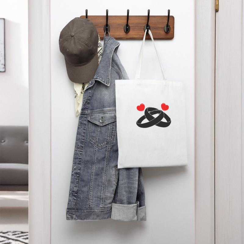 Wedding rings with hearts