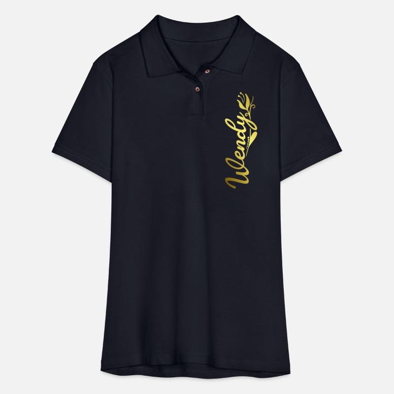 Wendy Name Faux Gold Tulip Flourish