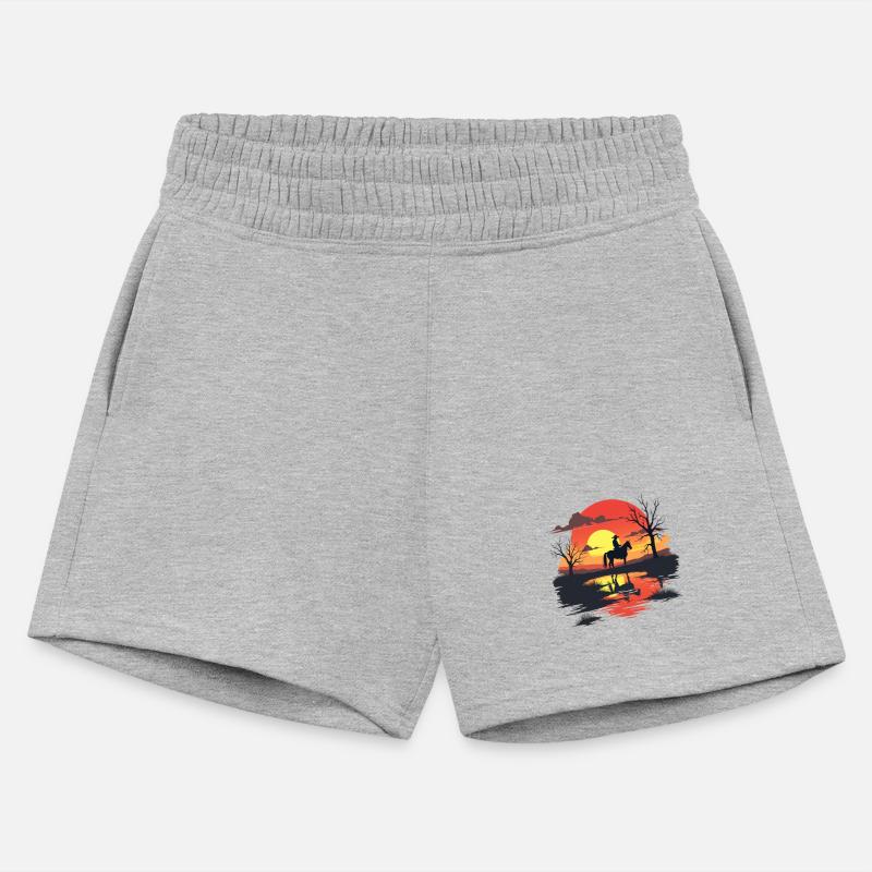 Western Rider Sunset Horseback Silhouette