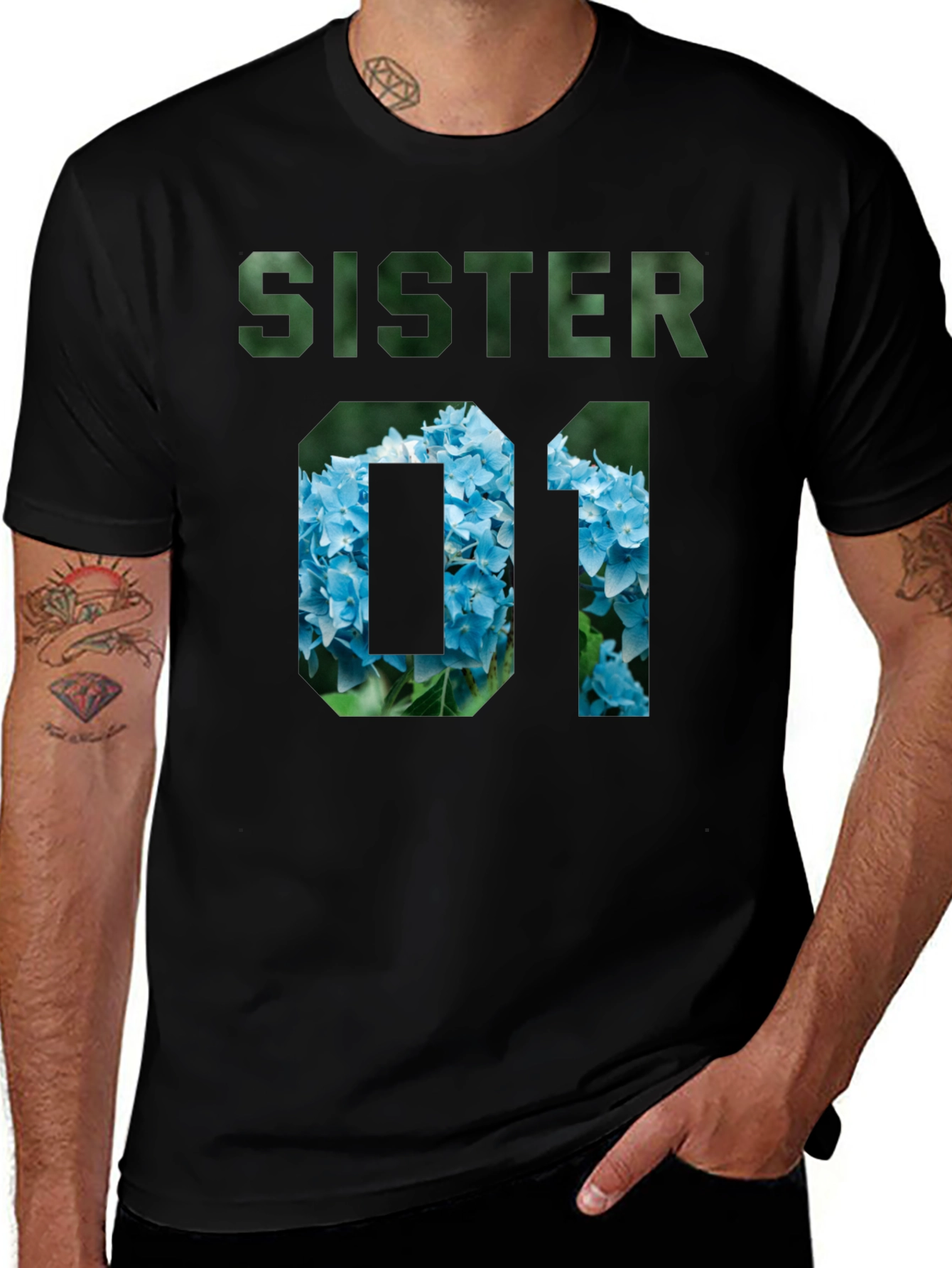 Sister 01 Floral Graphic T-Shirt