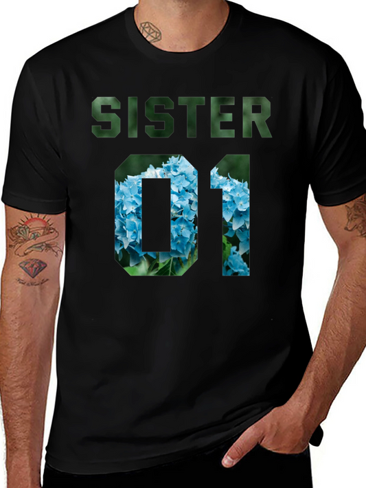 Sister 01 Floral Graphic T-Shirt