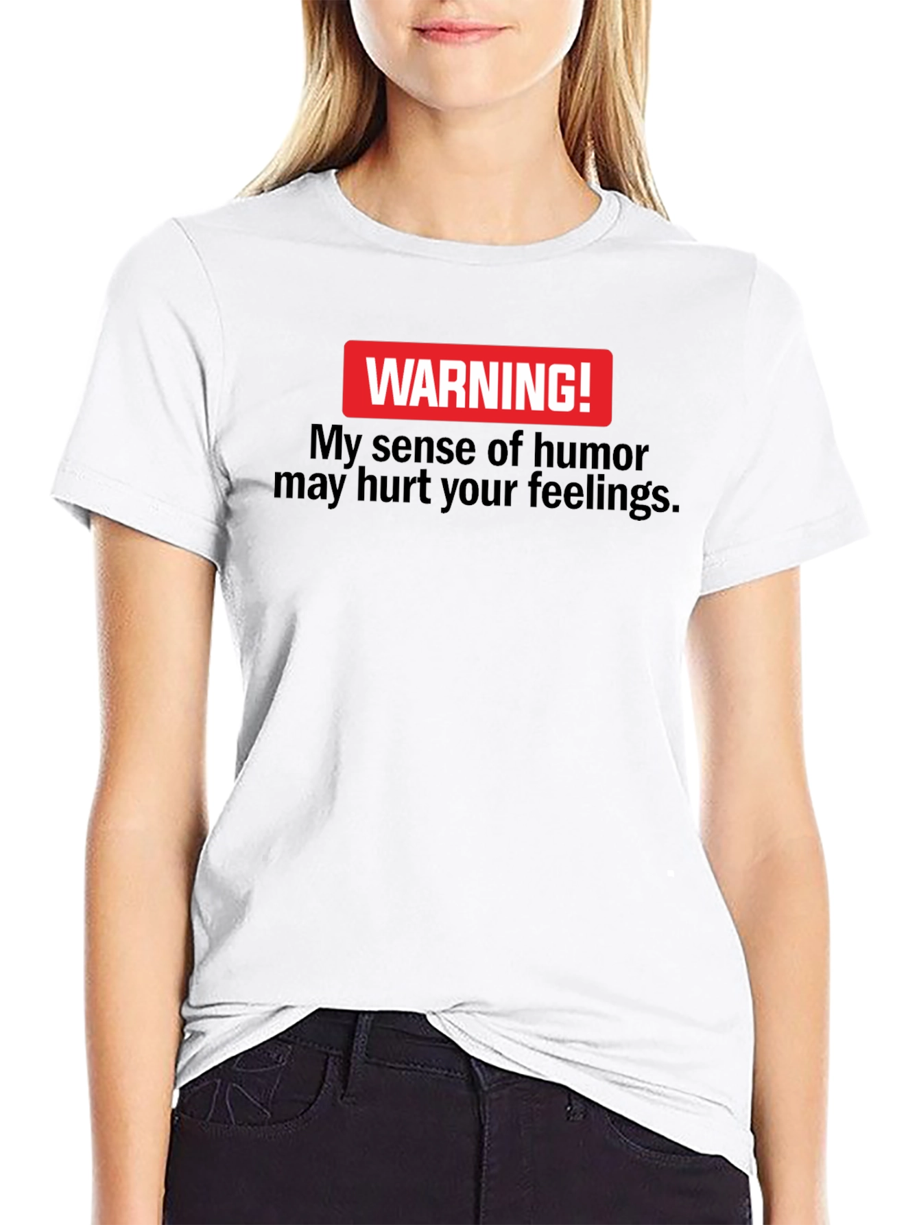 Warning! My Sense Of Humor Black T-Shirt