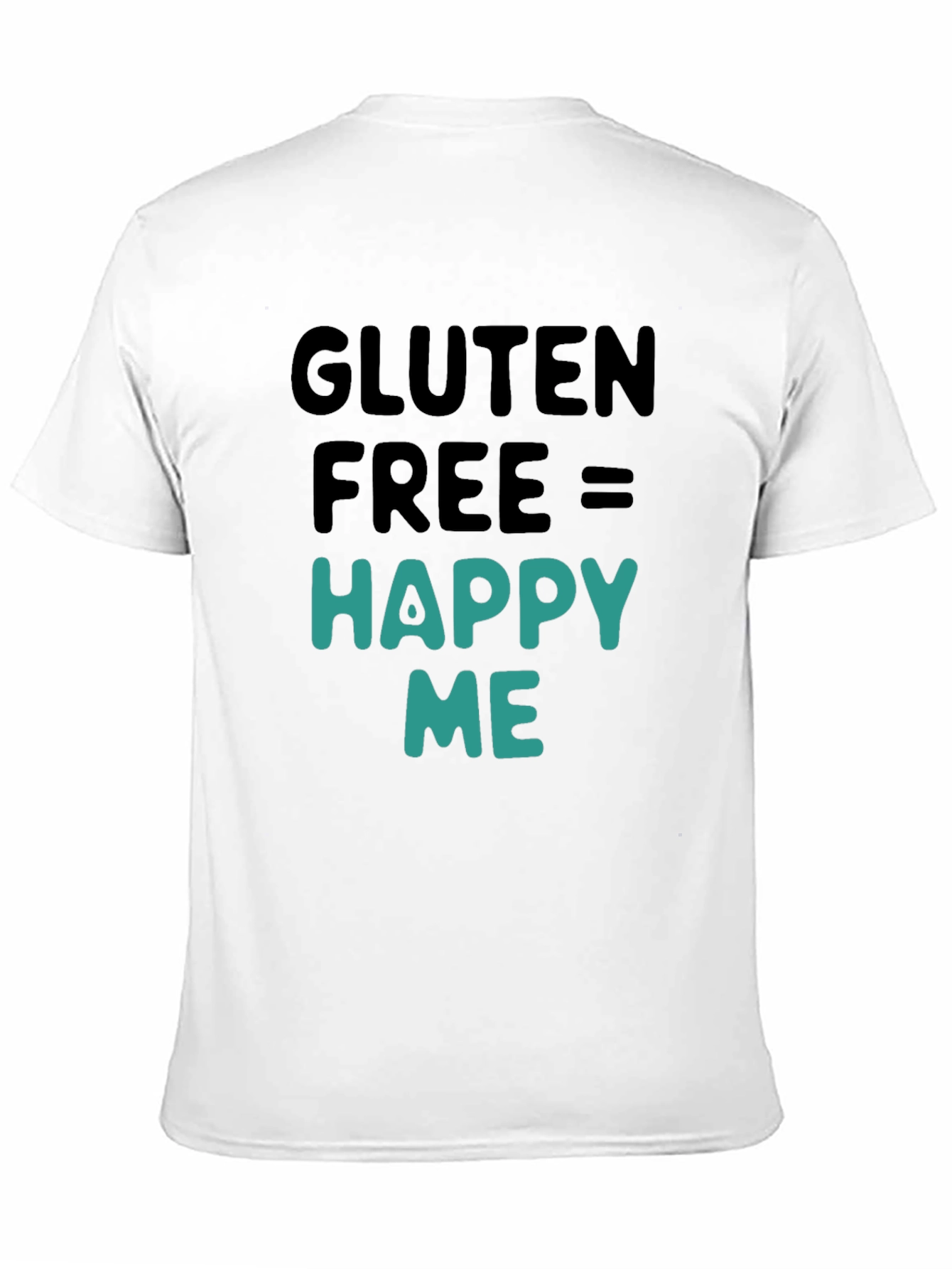 Gluten Free Happy Me Black Graphic Tee