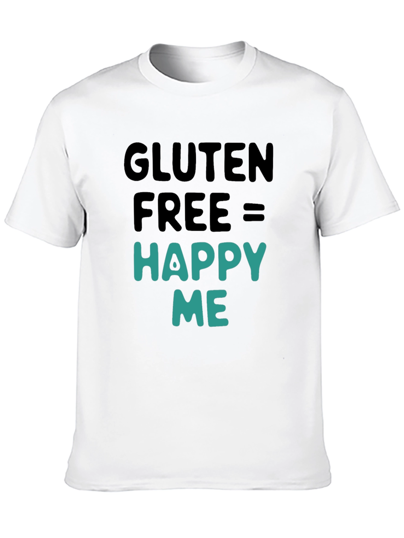 Gluten Free Happy Me Black Graphic Tee