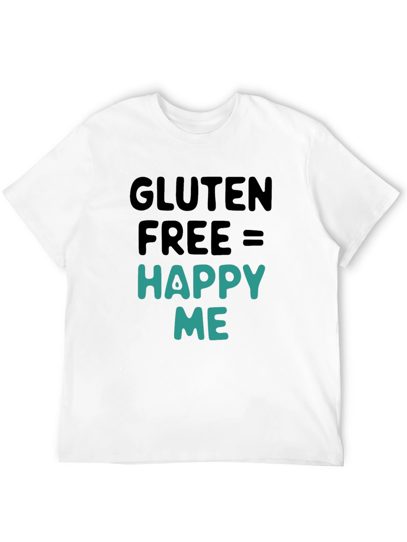 Gluten Free Happy Me Black Graphic Tee