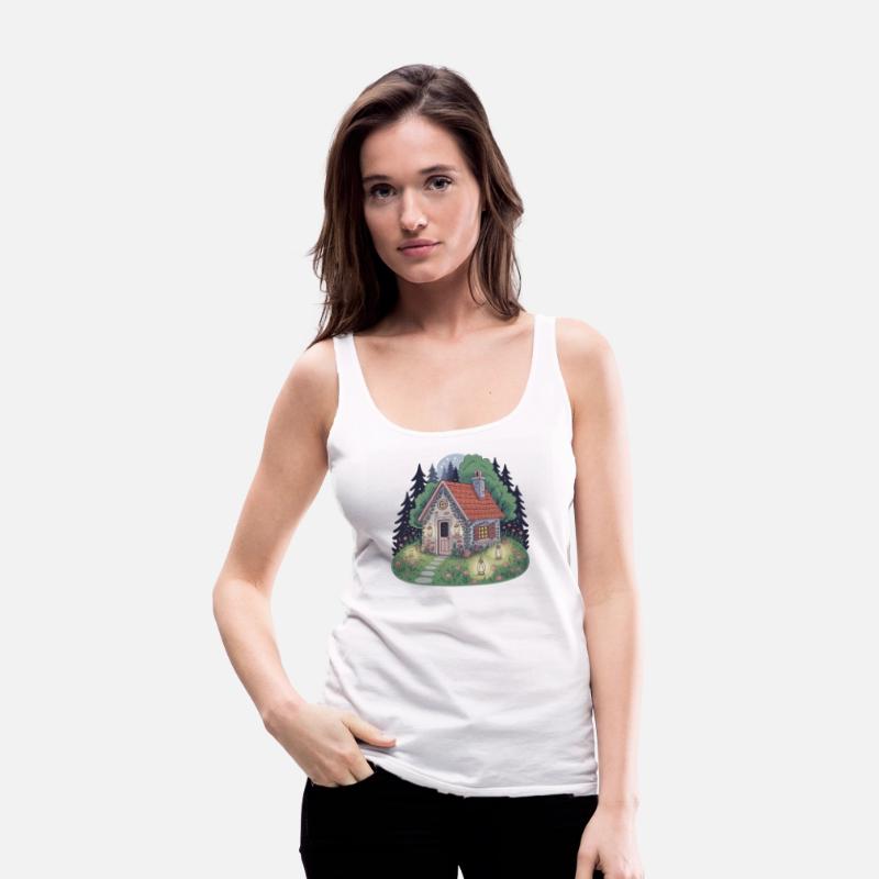 Whimsical Cottage Under Moonlight