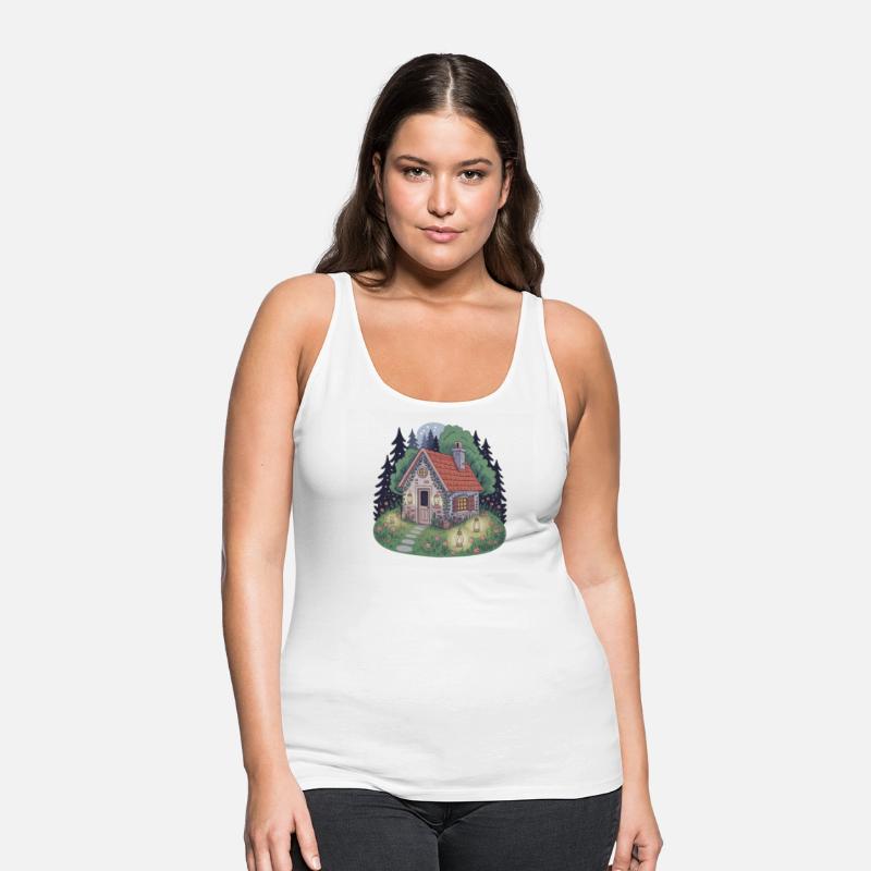 Whimsical Cottage Under Moonlight