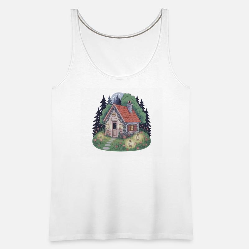 Whimsical Cottage Under Moonlight